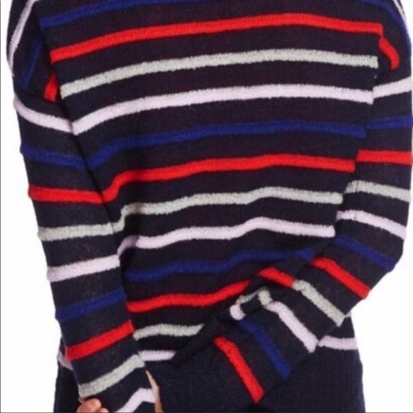 Court & Roe navy red stripped pullover sweater S - Picture 2 of 6
